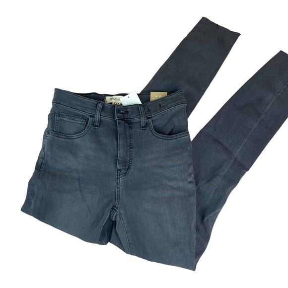 Madewell 10” High Rise Skinny jean BLACK - Picture 1 of 10